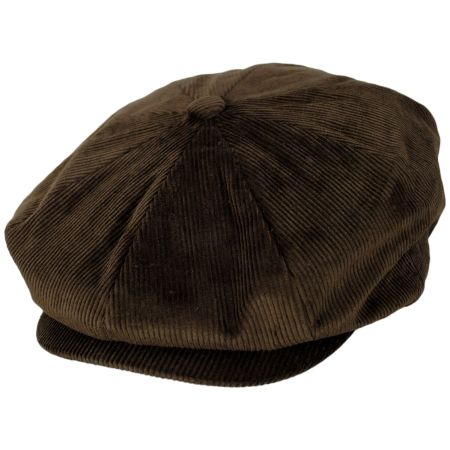 Brixton Hats Brood Baggy Cotton Corduroy Newsboy Cap - Desert