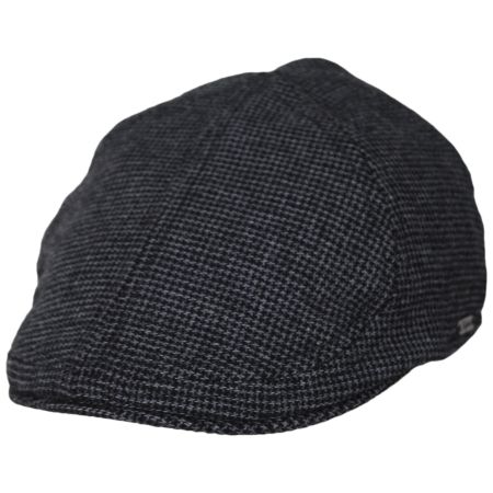 Houndstooth Wool and Cotton Pub Cap