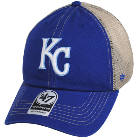 47 Brand Kansas City Royals MLB Trawler 47 Mesh Clean Up Snapback Baseball Cap