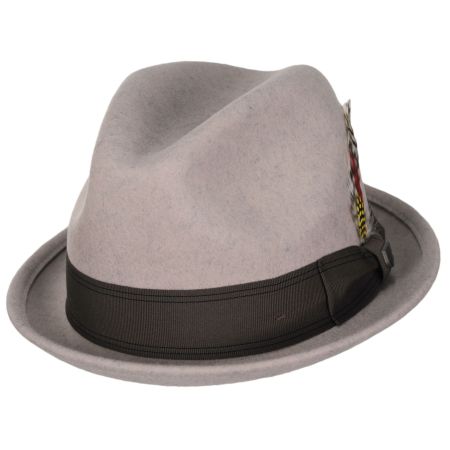 Brixton Hats Gain Wool Felt Fedora Hat - Oatmeal