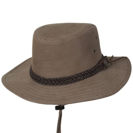 Dorfman Pacific Company Down Under Cotton Twill Aussie Hat