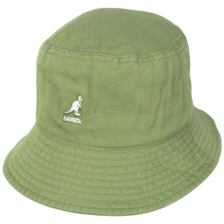 Kangol Washed Cotton Bucket Hat - Light Green