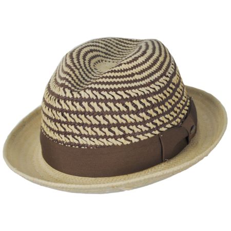 Scala Rathdrum Toyo Straw Fedora Hat