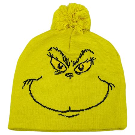 Dr. Seuss Grinch Pom Knit Beanie Hat