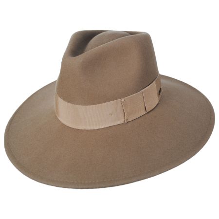 Brixton Hats Joanna Wool Felt Fedora Hat - Desert