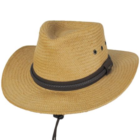 Scala Maddox 5BU Toyo Straw Outback Hat