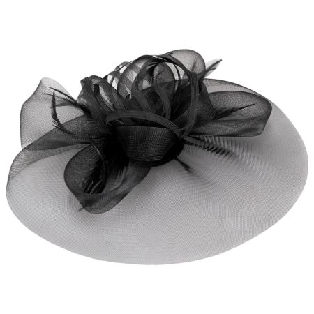 Kathy Jeanne Firework Horsehair Mesh and Feather Fascinator Hat