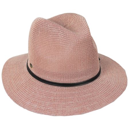 Blossom Knit Toyo Straw Fedora Hat