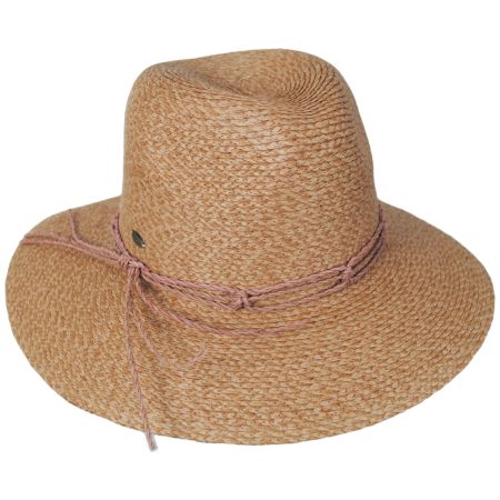 Scala Llana Toyo Braid Straw Safari Fedora Hat