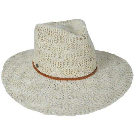Scala Aubree Lace Knit Outback Ranch Fedora Hat