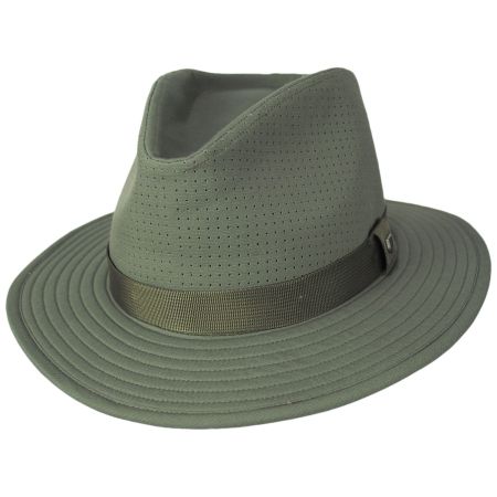 Brixton Hats Messer Coolmax Safari Fedora Hat