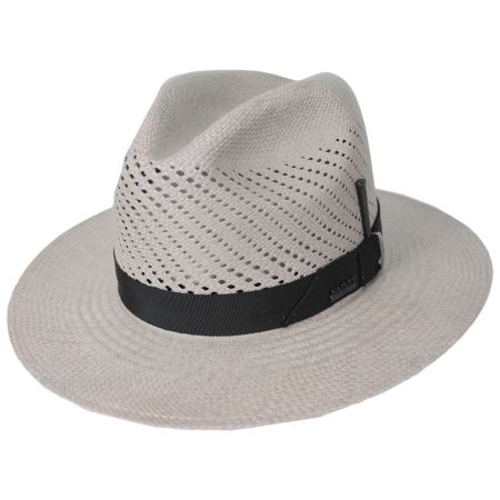 Bailey Keats Vented Panama Straw Fedora Hat