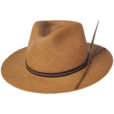 Bigalli Juniper Grade 3 Panama Straw Fedora Hat