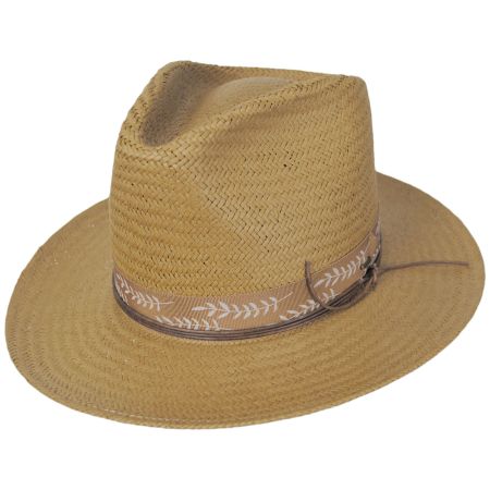 Bailey Lachlan Raindura Straw Fedora Hat