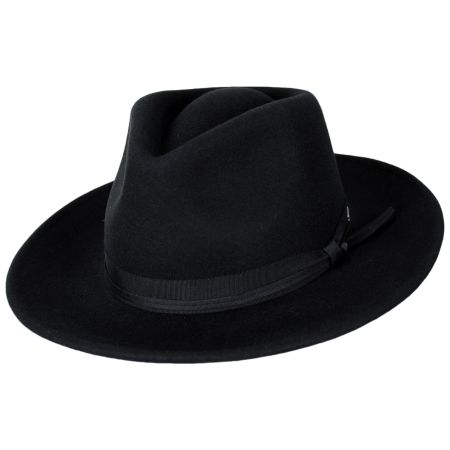 Brixton Hats Dayton CB Wool Felt Rancher Fedora Hat