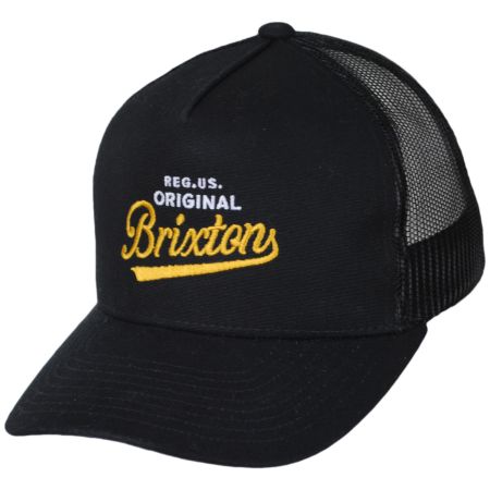 Brixton Hats Postal C Netplus Mesh Trucker Snapback Baseball Cap
