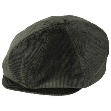 Brixton Hats Brood Corduroy Newsboy Cap - Moss
