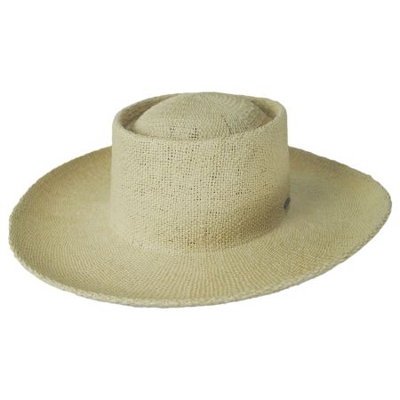 Brixton Hats Cassidy Bangora Straw Boater Hat