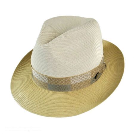 Stetson Andover Florentine Milan Straw Fedora Hat
