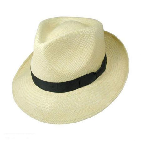 Stetson Retro Panama Straw Fedora Hat